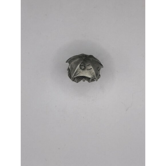 Hallmark Little Gallery Fine Pewter Figurine Of Children Under Umbrella - Picture 5 of 5